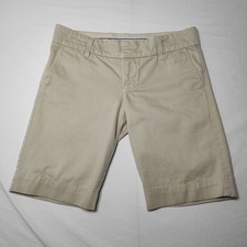 Juicy Couture Womens 27 Khaki Tan Chino Shorts Made in USA Y2K