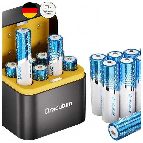 Wiederaufladbare Lithium AA Akkus 16Er Set 3600Mwh Mit LadegeräT Und Box, 1.5V-image