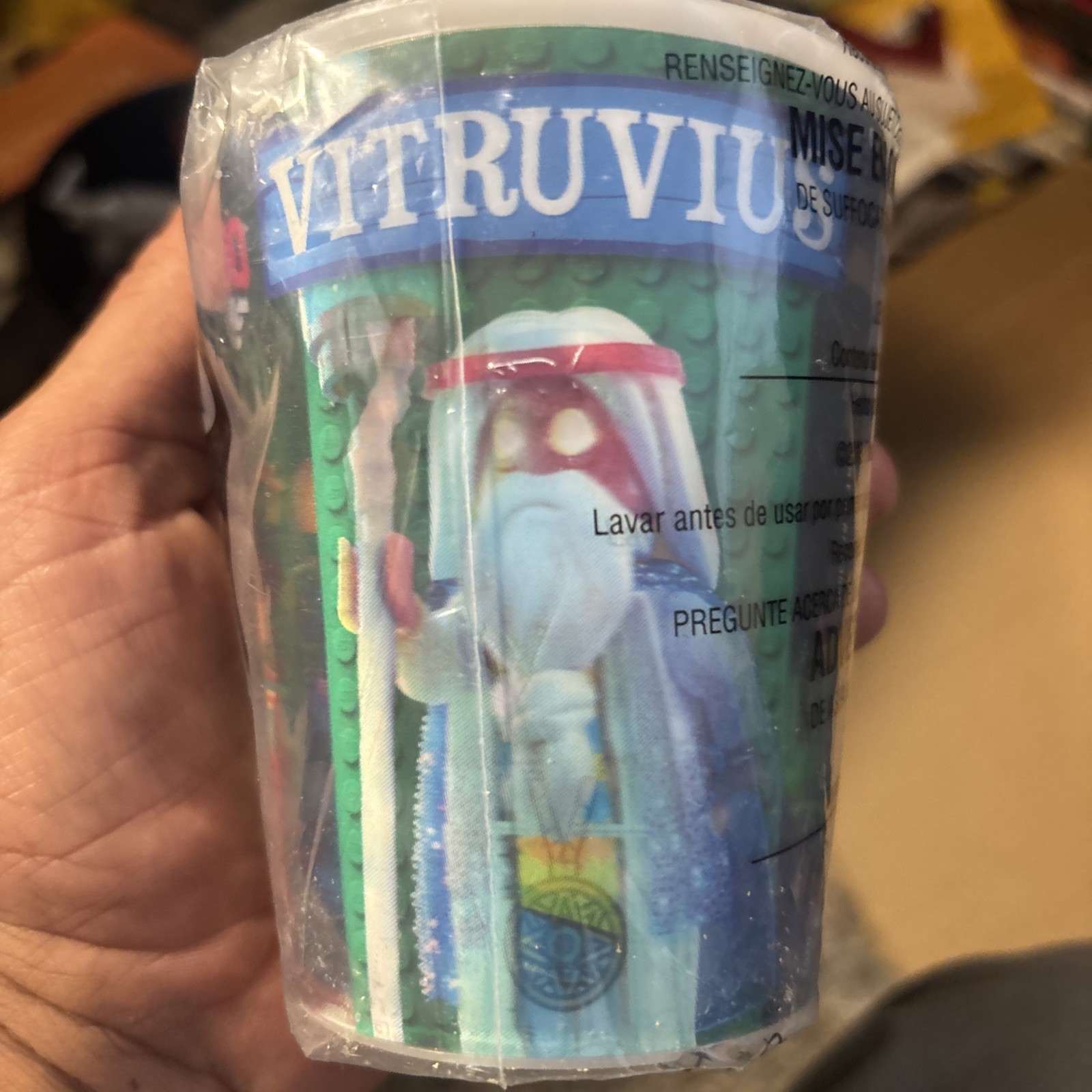 Mcdonalds Happy Meal Toys The Lego Movie Vitruvius Cup Toy #7 New Sealed