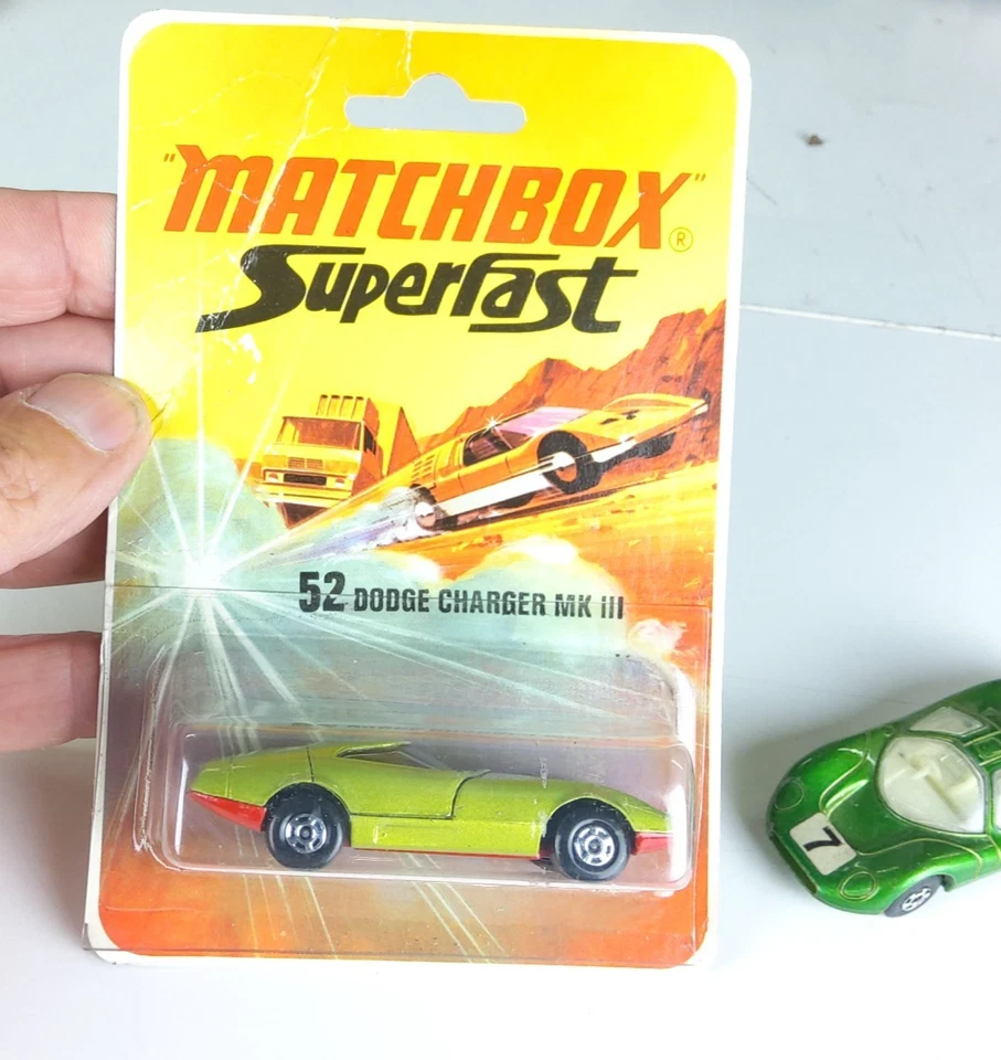 Matchbox Superfast 1970 - Dodge Charger sous blister scellé + Ford en cadeau - Photo 2/4