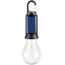 Solar Powered Hanging Led Light Bulb Outdoor Waterproof Tent Camping Lights Lamp