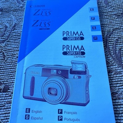Canon Prima Super 135 N Operating instruction Guide Manual