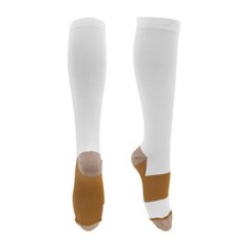 Cycling Socks L High Size Cycling Socks White Brown