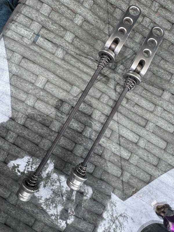 Ringle Holey Skewers First Generation Silver Vintage Retro MTB 100mm / 135mm QR