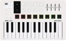 Arturia MiniLab 3 25 Slim-key Controller - Wh...
