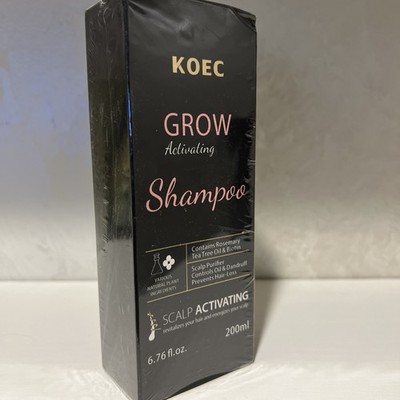 KOEC Simply Grow Activating Shampoo Rosemary Tea Tree Oil  Biotin Scalp Purifier