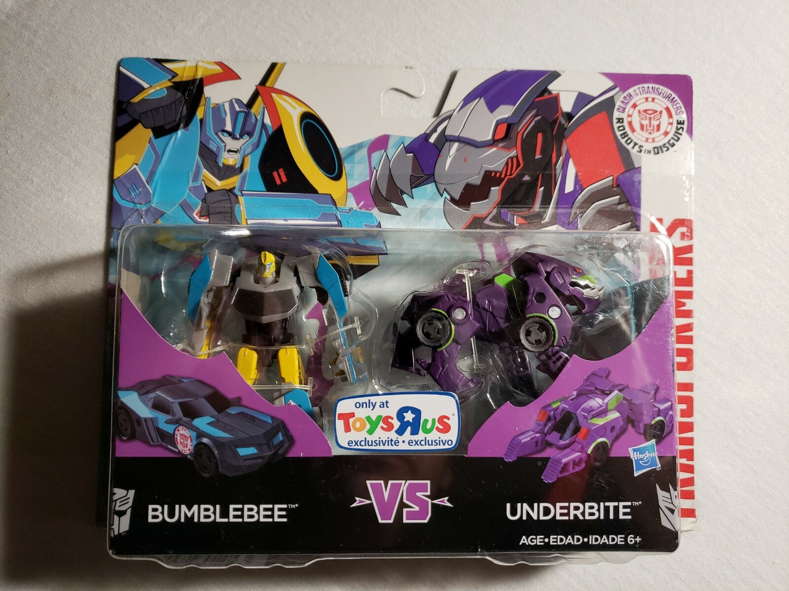 Transformers Bumblebee vs Underbite Toys R us Exclusive Hasbro 2014 RARE 