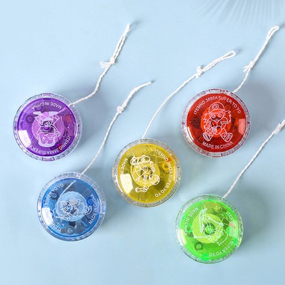 Yo-Yo Plastic Responsive Bearing Ball Toys Flashing Yo-Yo Party Favors for Kids