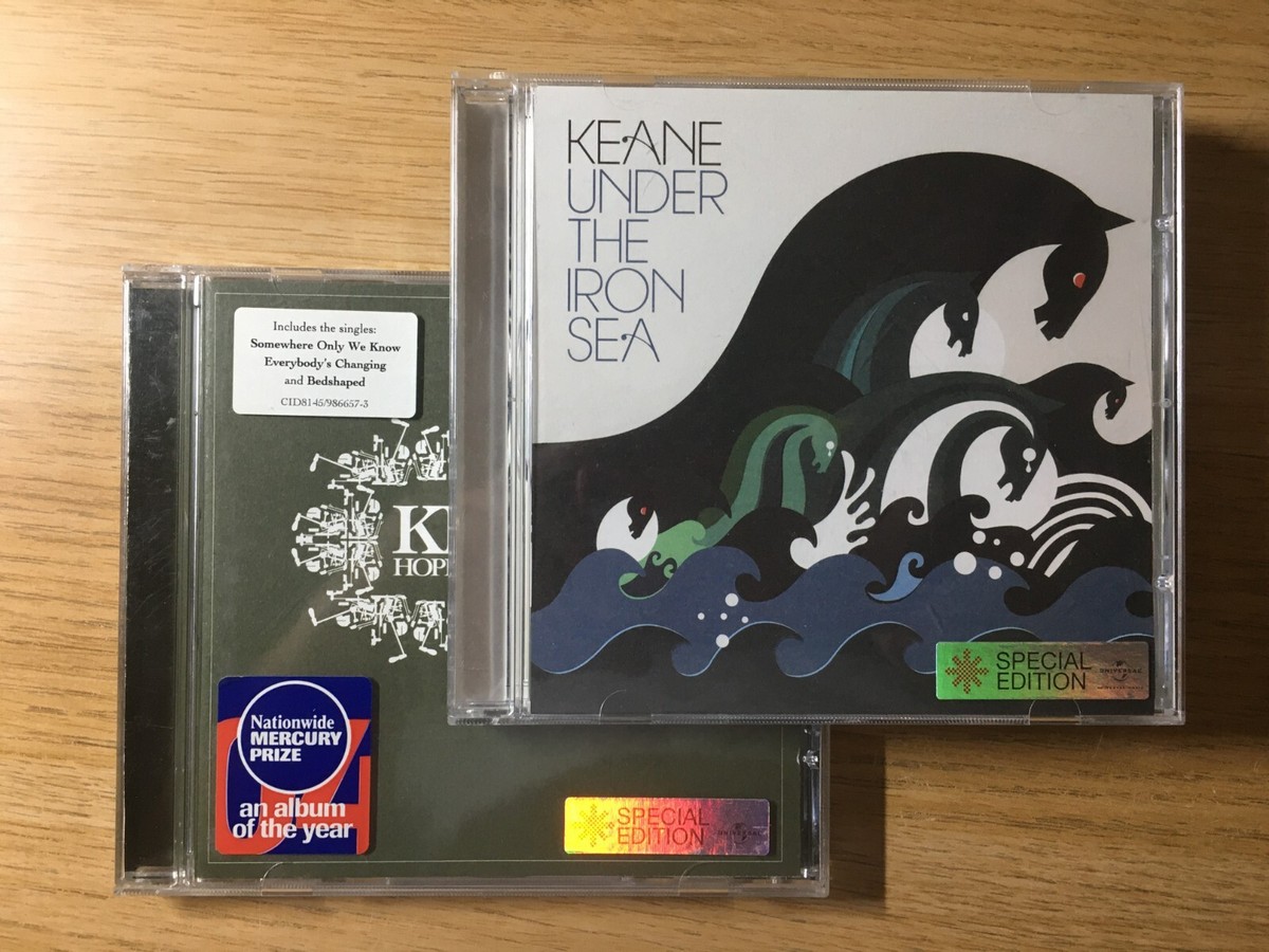 KEANE CD ALBUM: UNDER THE IRON SEA *MINT* PLUS FREE EX COPY OF