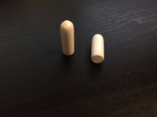 Tapa redonda flexible blanca para tubos, alimentos - vinilo de grado listado por la FDA, 3/4" de altura - Imagen 10 de 18