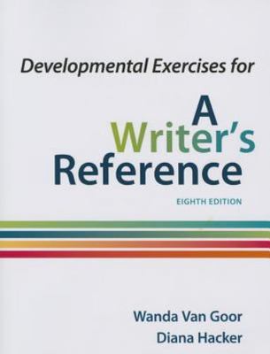 Developmental Exercises for a Writer's R- paperback, Diana Hacker, 9781457686337