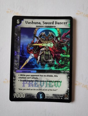 Vashuna Sword Dancer DM-05 Holo Preview Promo - Duel Masters TCG