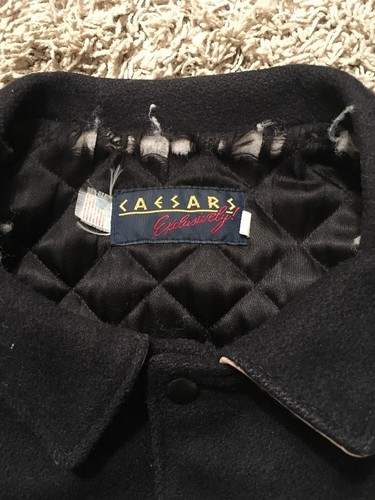 Vintage Caesar's Wool Leather Jacket, Size XL, Made In USA!! - Picture 4 of 7