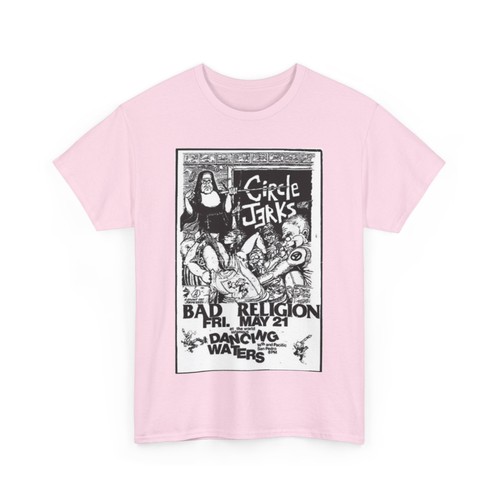 Circle Jerks Vintage Punk Rock Flyer #2 Unisex Heavy Cotton Tee - Picture 20 of 25