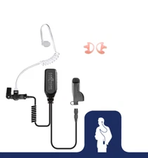 Hawk Lapel Microphone Earpiece Motorola APX6000 APX7000 and XPR TRBO EP1334QR