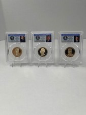 2016-s 37th, 38th, 40th President Of The United States Dollar Pcgs Pr70dcam,