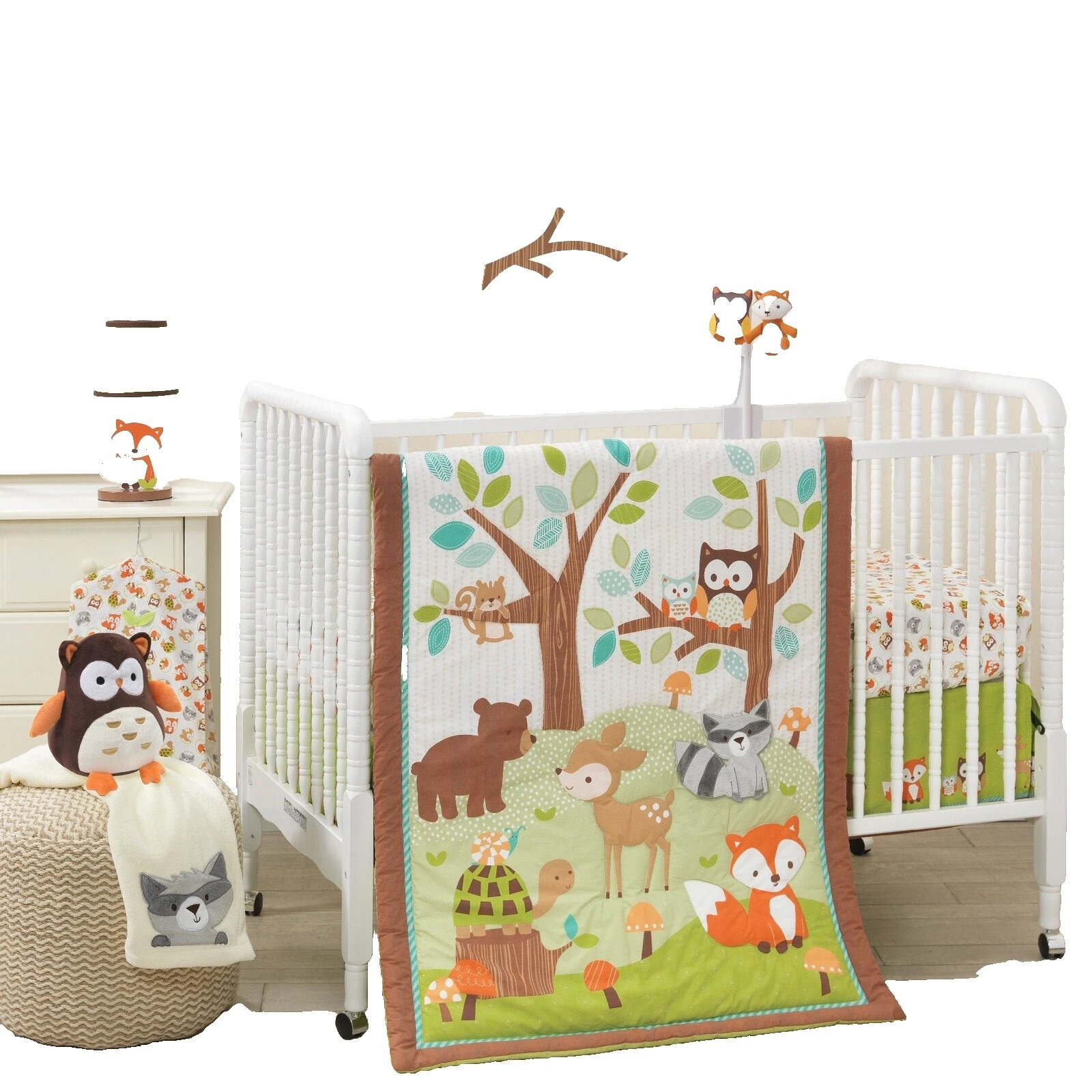 Cotton Brown Nursery Bedding Sets