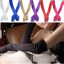 Long Opera Party Satin Gloves Bride Wedding Silks Valentine's Day Bridal Party