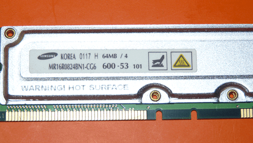 Samsung MR16R0824BN1-CG6 2-64MB PC600-53 600Mhz 53NS ECC 184-Pin Memory Module - Picture 2 of 3