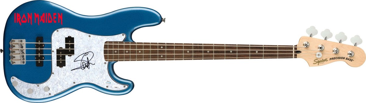 Iron Maiden Steve Harris Autographed Fender Precision Bass