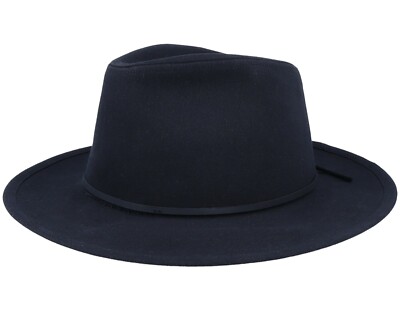 NWOT Black Brixton Wesley cotton Women\'s Fedora Hat Sz XS Unisex Wesley Fedora in Black – Brixton main image 3