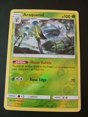 araquanid pokemon card Pokemon Card Ultra Prism Araquanid 17/156 Reverse Holo Rare - NM