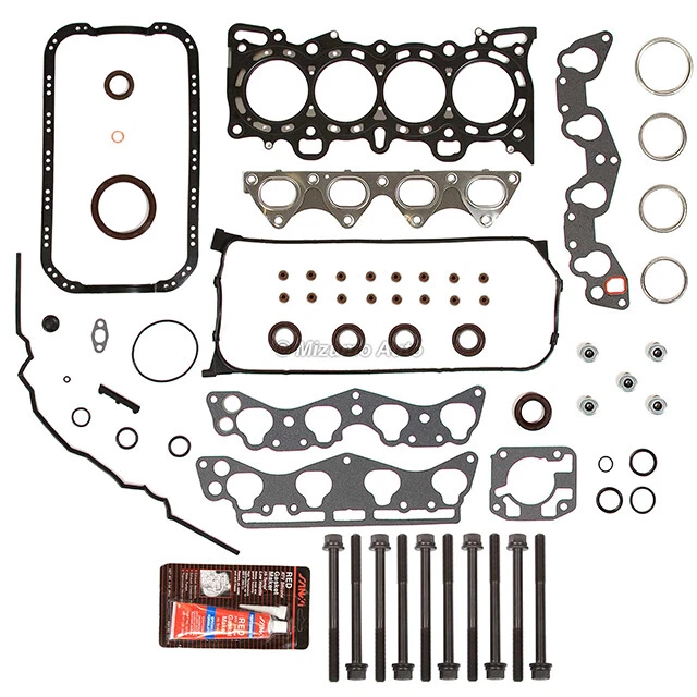 Full Gasket Set Head Bolts Fit 96-00 Honda Civic Del Sol VTEC 1.6 D16Y5 D16Y8 - Image 2 of 4