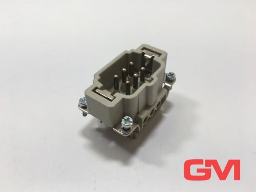 HARTING Male Insert Han 6E-M-S Insert Screw 09330062601 16A 500V Han 6E-sti-s - Picture 3 of 6