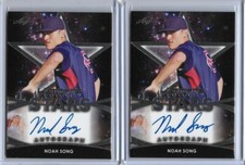 2019 Leaf Ultimate Draft NOAH SONG Future Stars Silver Foil Auto RC Phillies