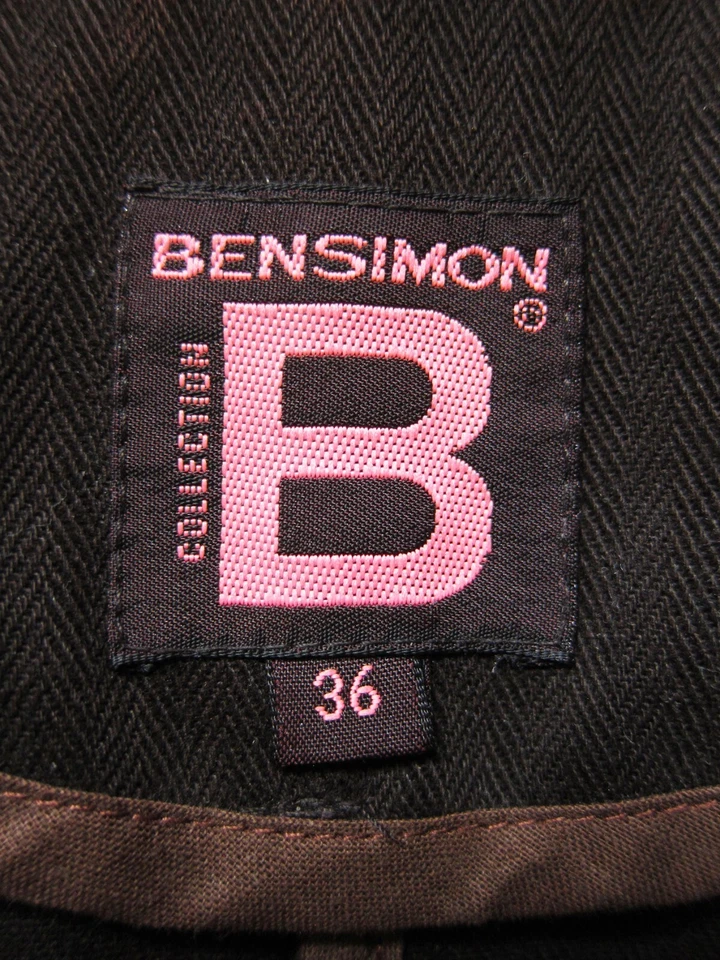 Blazer Colección BENSIMON Marrón Chocolate (Talla 36) Foto 2 de 4