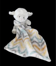 Little Miracles Costco Lamb Sheep Chevron Baby Security Lovey Blanket Plush