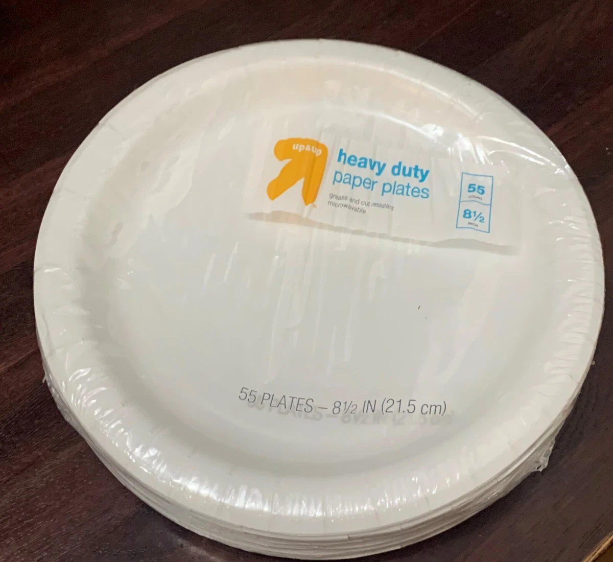 Heavy Duty White Paper Plates 8.5 - 55ct- up & up