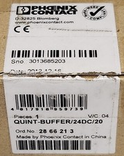 PHOENIX CONTACT QUINT Buffer 24 DC 20 Voltage Buffer QUINT-BUFFER/24DC/20