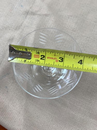 5 Crystal Stemware Custard dishes looks cut fluted high quality - Picture 4 of 4