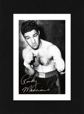8X6 Mount ROCKY MARCIANO Signed Autograph PHOTO Boxing Gift Print Ready to Frame