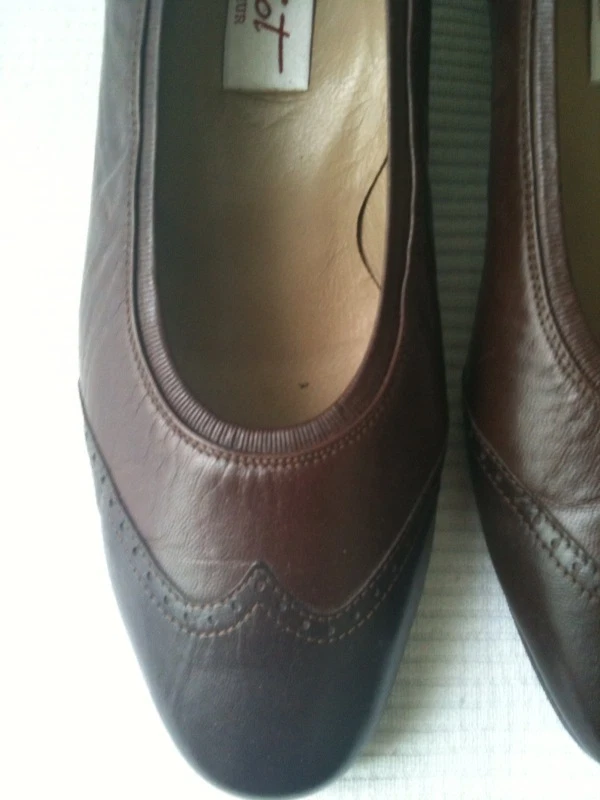 JEAN THIOT CHAUSSURES BICOLORE POINTURE 38 5 5 5 ENVOI FRANCE
