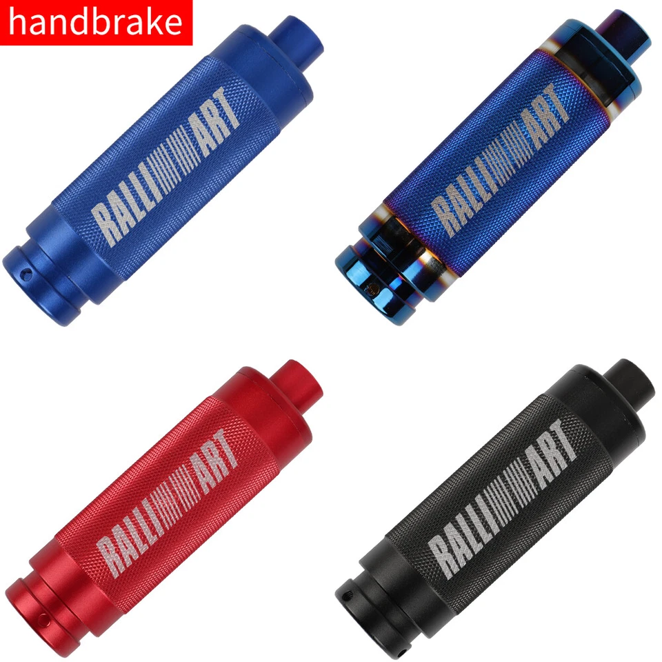 Funda de freno de mano de aluminio para manija de coche RALLIART cubierta de montaje universal para todos Foto 2 de 4