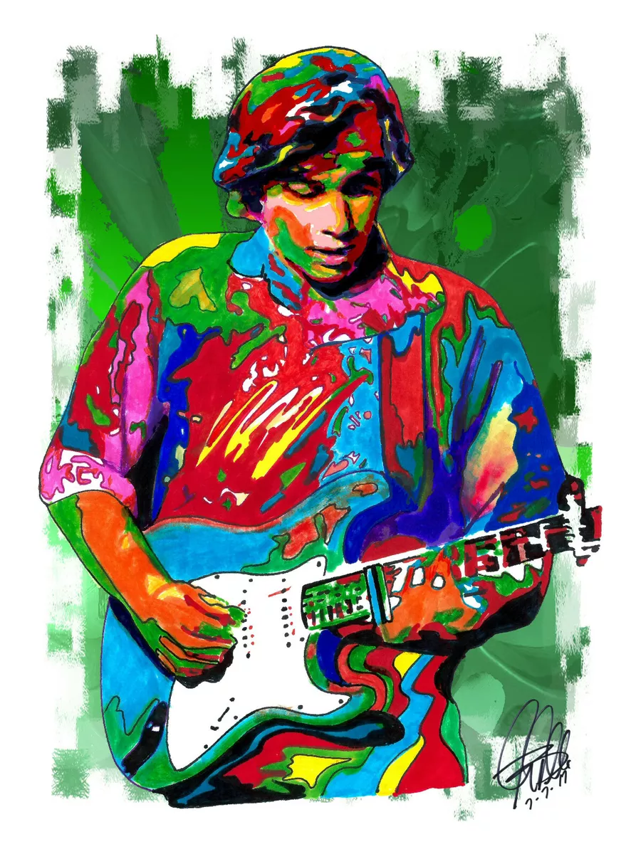 Ry Cooder Slide Guitar Blues Roots Rock Music Poster Print Wall