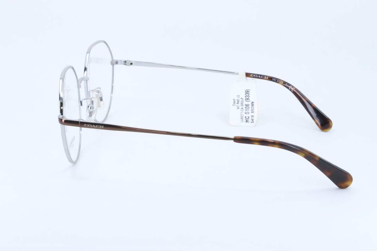 NEW COACH unisex hc5106 round eyeglasses in shiny brown s-l1200.jpg main image 2