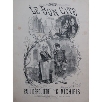MICHIELS Gustave Le Bon Gîte Chant Klavier 1883