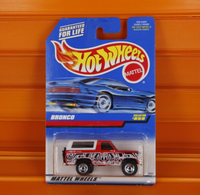 Hot Wheels - 1998 - Bronco - Blue Card Collector #859 *** Ford Bronco 4-Wheeler