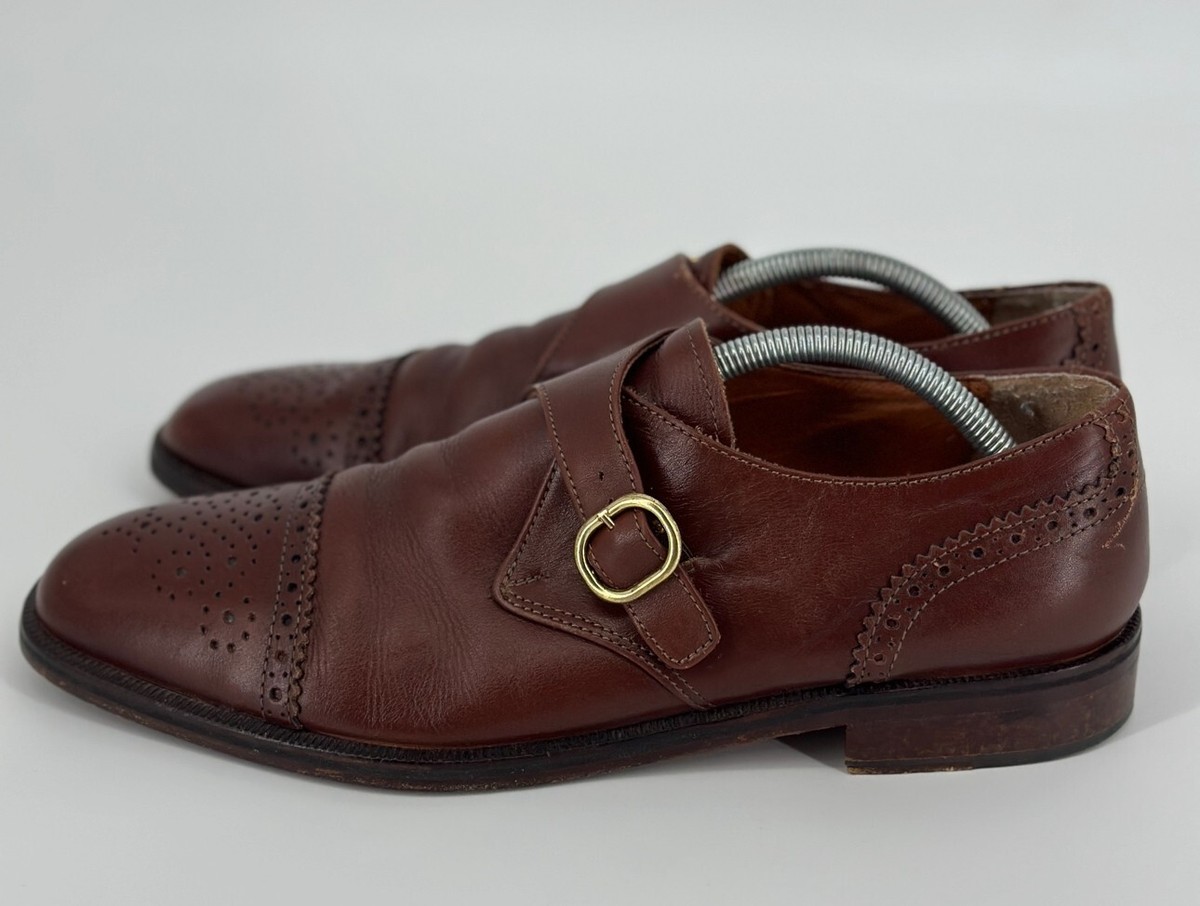 Italy Mens Dress Shoes Vero Cuoio Size 9.5US/42.5EUR VERO CUOIO Shoes Mens 9.5 Brown Leather Oxfords Dress Lace  main image 2