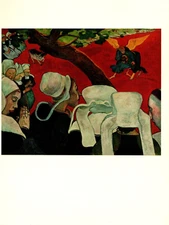 1972 Vintage GAUGUIN "JACOB WRESTLING WITH THE ANGEL" COLOR offset Lithograph