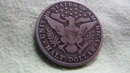 1909-P Barber Half Dollar Silber 50c Philadelphia sehr guter Zustand kostenloser Versand! - Bild 3 von 4