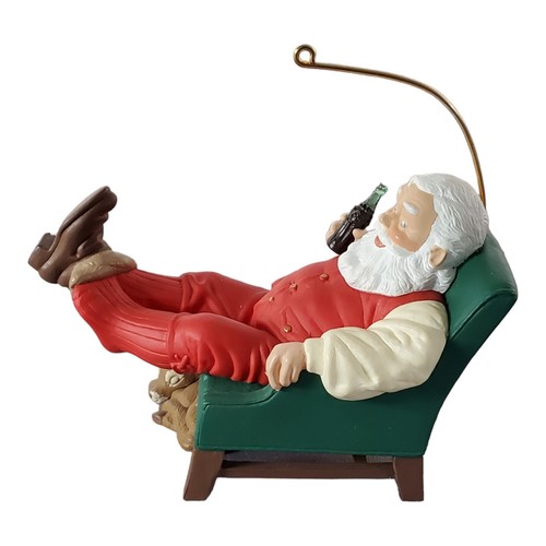 Hallmark Keepsake Ornament Santa & Coca-Cola "Relaxing Moment" 1993 - Picture 5 of 18