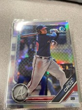 DERIAN CRUZ 2019 BOWMAN DRAFT CHROME REFRACTOR #BDC52 ATLANTA BRAVES