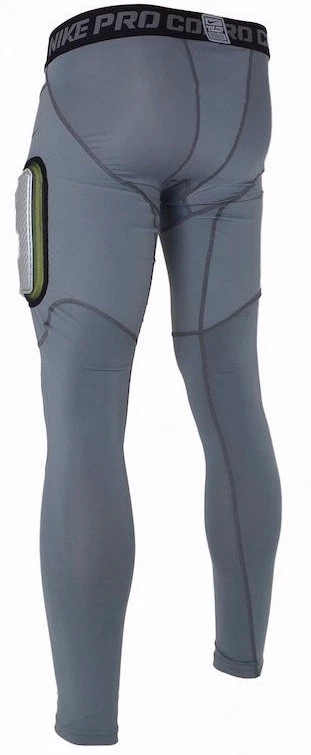 NIKE Pro Combat Hyperstrong De-Tech Hard Plate Football Tights Pants - Gray  3XL