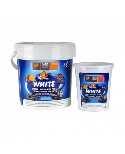 WHITE CREMA LAVAMANI FAREN BIANCA 4L ABRASIVA PROFESSIONALE PASTA LAVA MANI
