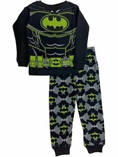 DC Comics Boys Batman Baselayer Set Glow Dark Thermal Underwear Long Johns 10