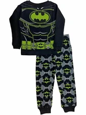 DC Comics Boys Batman Baselayer Set Glow Dark Thermal Underwear Long Johns 10